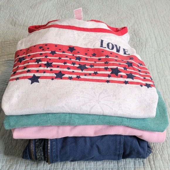 Girls Long & Short Sleeve Tops Bundle size L/XL 12-17 - Picture 2 of 6